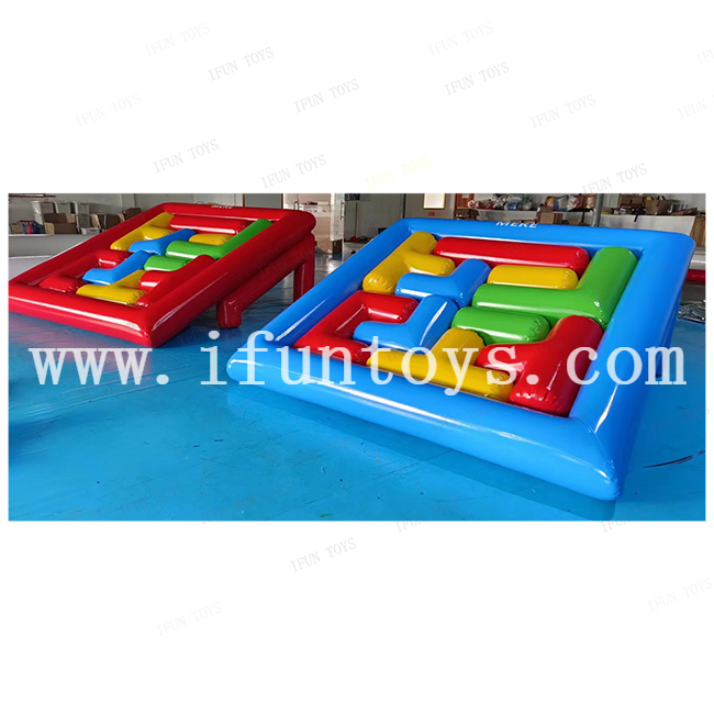 Fun Top Selling Ttems Inflatable Block Jigsaw Puzzles Team Building Tetris Brick Game For Adult And Kids