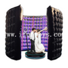 Portable Photo Backdrop Inflatable LED Wall for 360 Photo Machine 360 Photo Booth Enclosure for Wedding