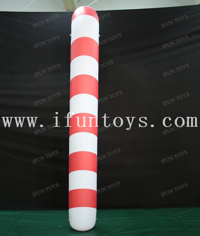 Outdoor Christmas Decoration Inflatable Candy Cane / PVC Inflatable Christmas Candy Stick Candy Cane Balloon for Party Event