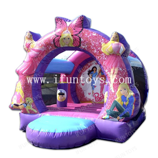 Barbie Bouncer Inflatable Pink Bouncy Castle Jumper Trampoline House for Girls 