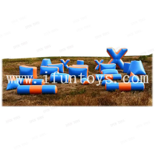 Paintball equipment Inflatable archery tag panel barrier Inflatable paint ball shooting paintball air bunker for sale