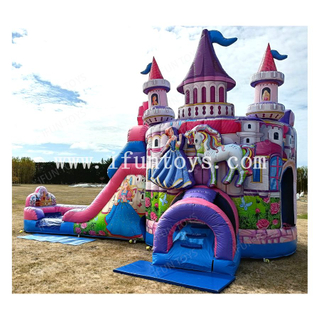 Hot Sales Princess Castle Slide Combo Inflatable Bounce House with Slide Bouncer Castle for Party /Event