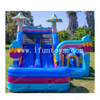 Commercial Pool Party Inflatable Wed Dry Obstacle Inflatable Obstacle Bouncer with Slide and Detachable Pool