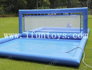 Backyard Pool Inflatable Volleyball Field Water Volleyball Court rental Inflatable Tennis Court for Sport Games