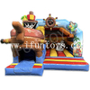 Pirate Ship Inflatable Bouncer Castle with Slide And Obstacle Jumping House for Kids/Children
