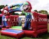 Commercial Super Mario Inflatable Combo Bouncy Castle Kids Adults Parties Bounce House Inflatable Bouncers