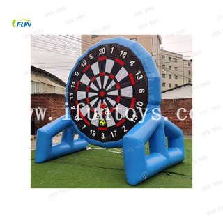 Kids and adults inflatable soccer dart board/dartboard/football darts with sticker ball for training