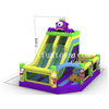 Purple Monster Theme Jumping Trampoline Combo Inflatable Bouncer Slide Kids Soft Playground for Party Rental