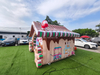 Christmas Decoration Inflatable Gingerbread Candy House Santa Grotto Village Cabin Houses for Decoration