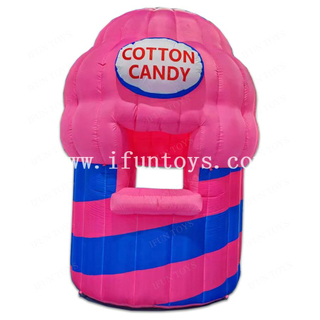 Advertising Customized Inflatable Cotton Candy Stand Booth Movable Food Booth for Sale