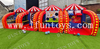 4 in 1 Carnival Game Interactive Inflatable Party Games Tic Tac Toe / Football Dartboard / Football Shooting / Basketball