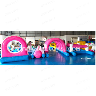 Outdoor Sports Games Inflatable Hurdle Race Hurdle Obstacle Course Game for Children and Adults
