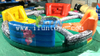 4-Player Inflatable Hungry Hippo Chow Down Game Commercial Grade Bungee Tug-O-War Sports Challenge Interactive Carnival Party Rental Bungee Running Game