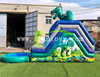 Heavy Duty T-Rex Inflatable Jurassic Park Water Slide Custom Durable PVC Tarpaulin Inflatable Slide with Removable Pool