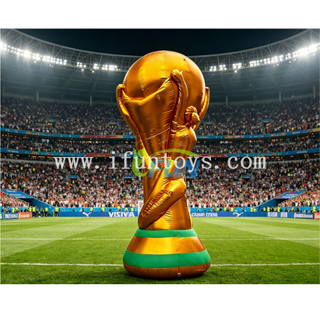 Giant Inflatable World Cup Trophy Replica Gold Model for Soccer Football Stadium Sports Events Match Advertising Decoration