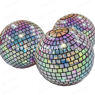 Giant Iridescent Inflatable Mirror Ball PVC Shiny Disco Ball for Club Decor /Event Party Decoration