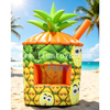 Outdoor Advertising Custom Inflatable Pineapple Photo Booth Tent Giant Fruit Drink Kiosk Bar for Summer Beach Carnival Festival
