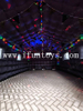Large Black Blow Up Inflatable Nightclub With Disco LED Light for Adults Outdoor Club Party Tent Events
