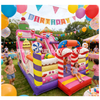 Commercial Grade Candy Land Inflatable Bounce House Slide Combo Candy Theme Bouncy Castle with Slide for Kids Party Rental