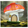 Outdoor Giant Inflatable Mushroom House with Light LED Oxford Lawn Fairytale Mushroom House for Event Party Stage Decoration