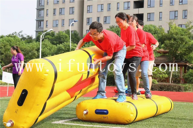 Outdoor in the same boat relay race sport game /inflatable team building game/inflatable corporate game for kids and adults