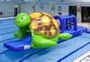 Turtle water park AQUA RUN inflatable obstacle course/ floating challenge/water world ship park for kids