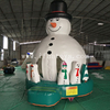 Winter season inflatable snowman bounce house / snowzilla bouncy castle / Christmas moonwalk for kids