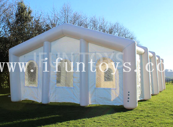 Outdoor Inflatable Church Tent for Wedding / Airsealed Inflatable Marquee with Clear Roof / Event Tent for Sale