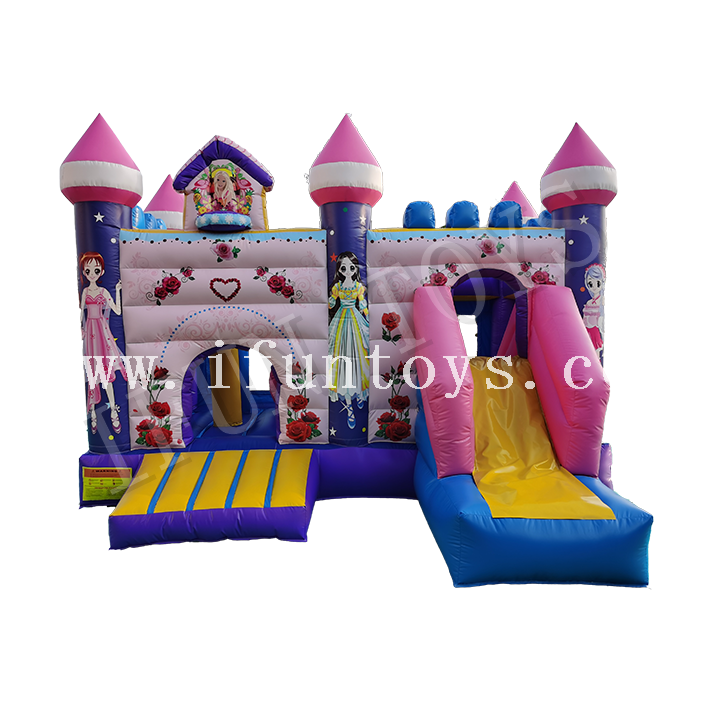 Outdoor Inflatable Bouncy Castle / Inflatable Party Bouncy House Combo for Kids