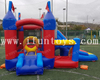PVC Inflatable Bounce House with Slide / Climbing Wall / Mini Tunnel / Commercial Inflatable Bouncer Jumping Castle with Blower