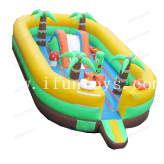 Outdoor / Indoor Inflatable Toddler Playground / Kids Jumping Bouncer Castle / Fun City Inflatable Bouncy Playground for Party