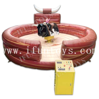 Inflatable Sport Games Inflatable Rodeo Bouncer Mechanical Bull Mat for Sale