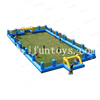 Commercial Grade 3-in-1 Inflatable PVC Material Outdoor Soccer Field & Human Foosball Combo Soap Football Pitch
