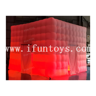 Cheap Inflatable Cube Tent with LED Light for Party /Wedding