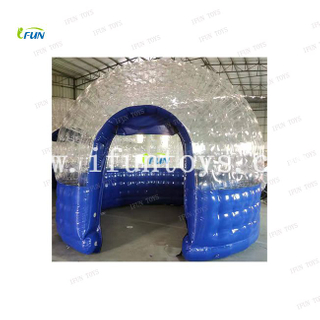 Outdoor mobile crystal Inflatable igloo dome hotel/ mobi garden tent/iglu cabin house For Camping