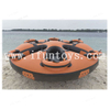 Crazy sports game Inflatable 6 player aqua towable donut ski boat ride toys tube Rolling disco boat for water park
