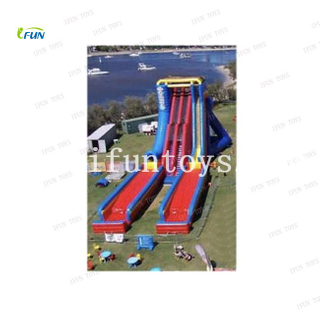 The biggst 70 meters inflatable water slides double lane waterslide inflatable pool slide for adluts or kids