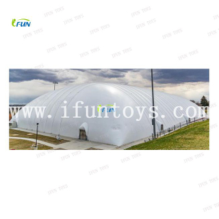 Outdoor sealed inflatable air supported dome tent/tennis court tent/building structures dome for sports events