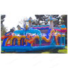 2 in 1 Large Obstacle Run Inflatable 5K Obstacle Course Bouncer Castle with Slide for Outdoor Sport Games 