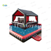 Backyard Inflatable Pool Bar Swimming Pool Inflatable Bar Tent Blow up Pub Platform With Seats for Adults Yard Party