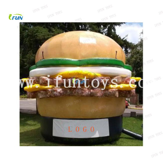 3m Outdoor inflatable promotion burger king/fack food model/hamburger balloon for advertising