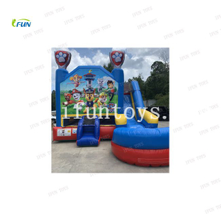 Paw Dog Patrol inflatable bouncer kids bounce house water slide combo commercial inflatable bouncy jumping castle for Party Rentals
