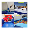 Durable Gymnastics Inflatable Air Pit Air Ball Pool / Gym Foam Air Pit For Kids