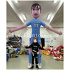 Custom Interactive Inflatable Soccer Player Character Costume with Movable Arms for Sport Events Football Mascot for Parade