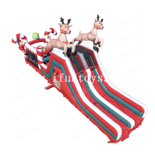 Christmas Obstacle Course Festival Inflatable Obstacle Course for Holiday Events