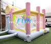 Pastel Macaron Rainbow Inflatable Bouncer Combo with Ocean Ball Pit and Slide Commercial Grade Inflatable Jumping Castle for Kids Party