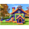 Spooky Halloween Bounce Castle Dual Lane Slide Inflatable Jumping Bouncer with Slide for Holiday