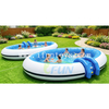 Outdoor Inflatable Round Swimming Pool with Small Climbing Slide Large Family Backyard Water Play Park Center for Kids
