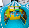 5 in 1 Inflatable Sports Game Lineup Carnival Interactive Basketball Soccer Dart Board Game Ring Toss Floating Ball Archery Game for Party Rental