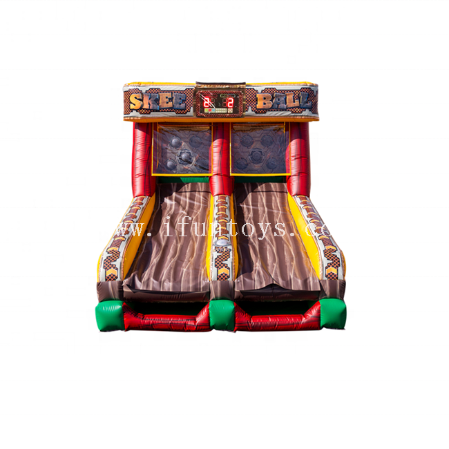 Inflatable Battle Light Skee Ball/Inflatable Light Battle Game/Double Lane Inflatable Skee Ball with IPS System